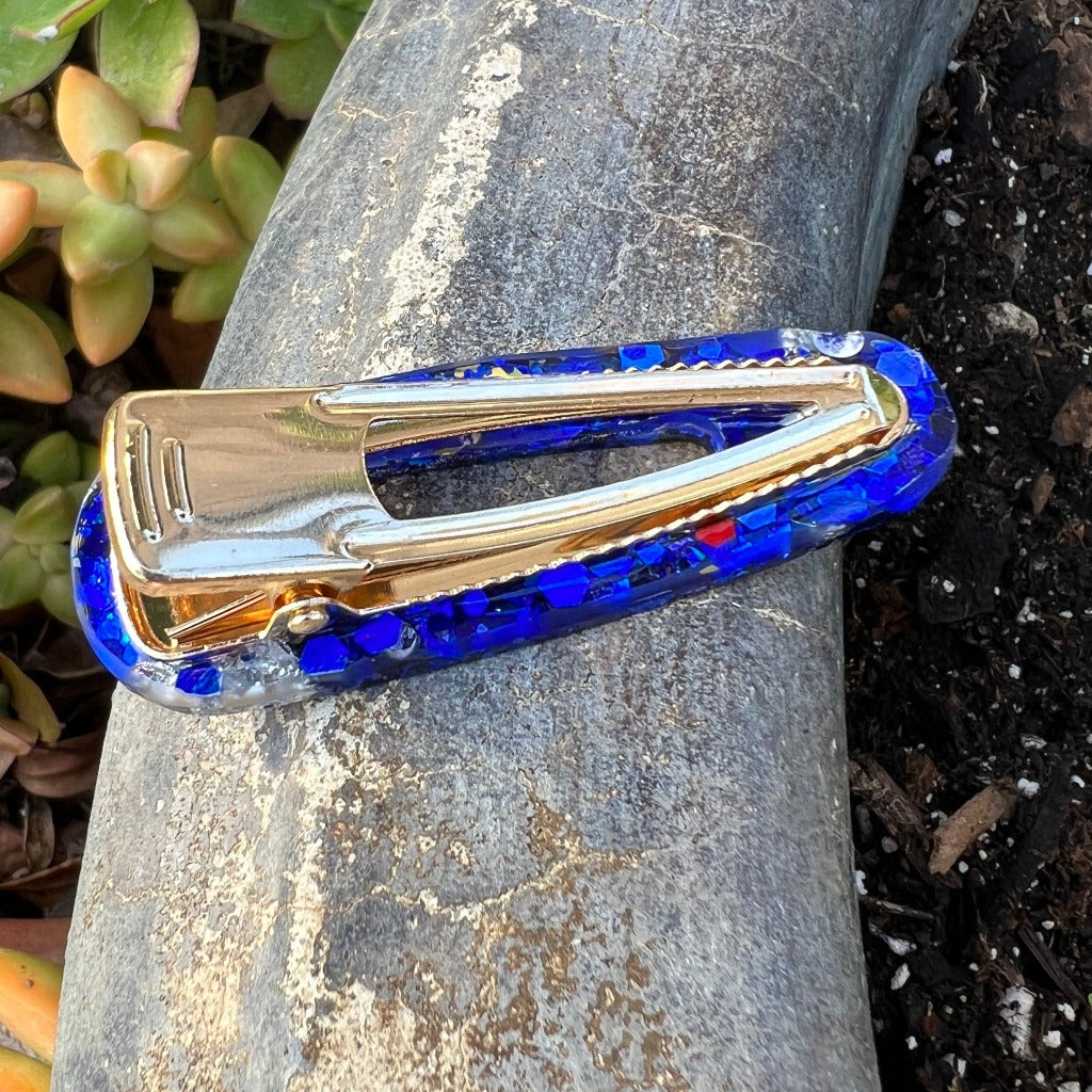 Hanukkah Gelt Glitter Glam Barrette